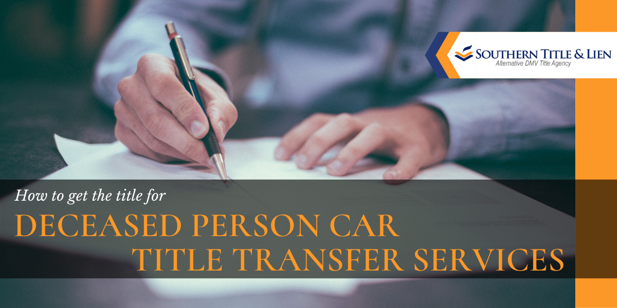 how to get car title for deceased parent online